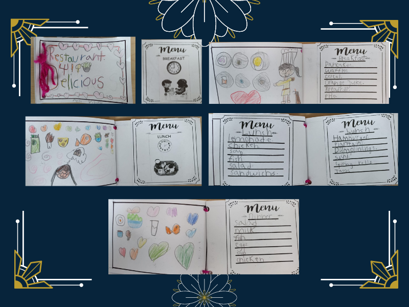 First Graders Menu – Real World English – 1st Grade